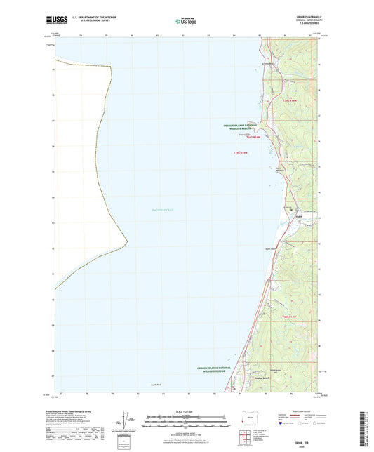 Ophir Oregon US Topo Map Image