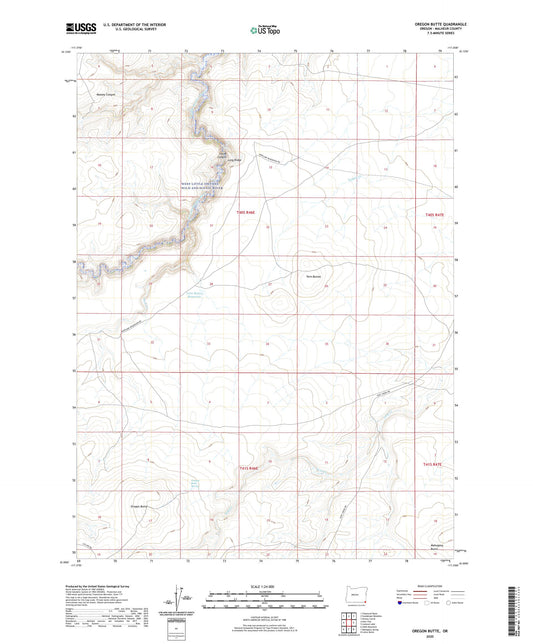 Oregon Butte Oregon US Topo Map Image