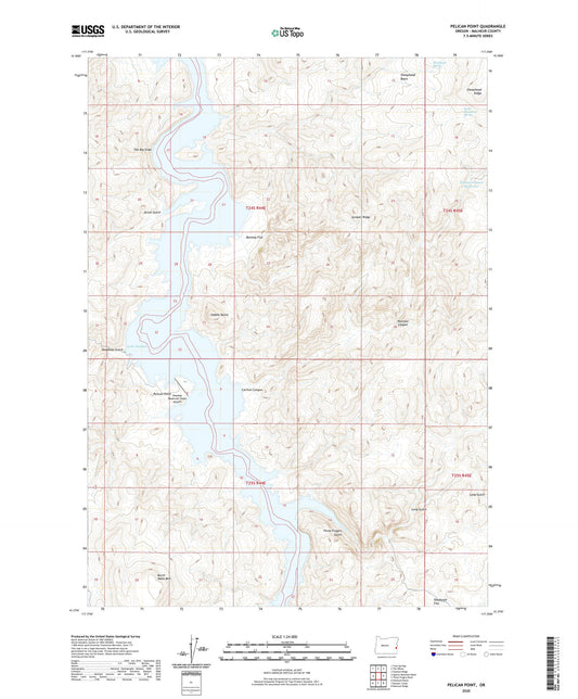 Pelican Point Oregon US Topo Map Image