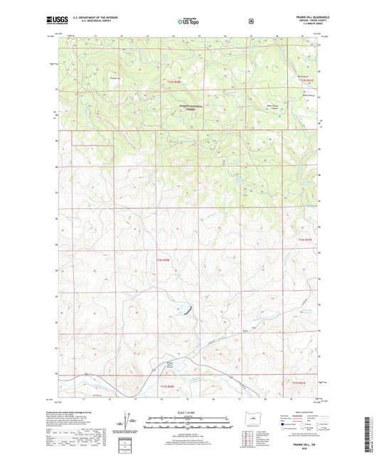 Prairie Hill Oregon US Topo Map Image