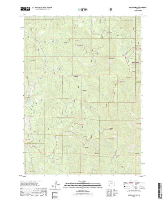 Ragsdale Butte Oregon US Topo Map Image