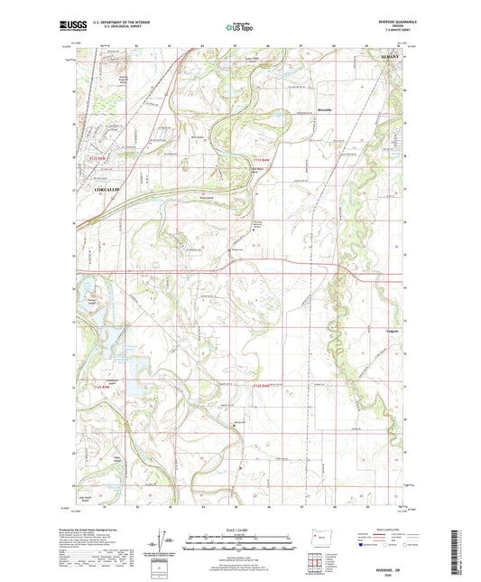 Riverside Oregon US Topo Map Image