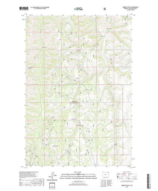 Roberts Butte Oregon US Topo Map Image