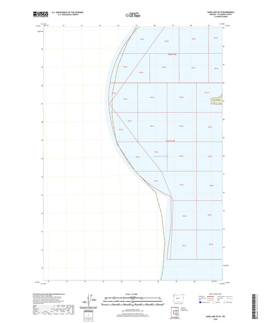 Sand Lake OE W Oregon US Topo Map Image