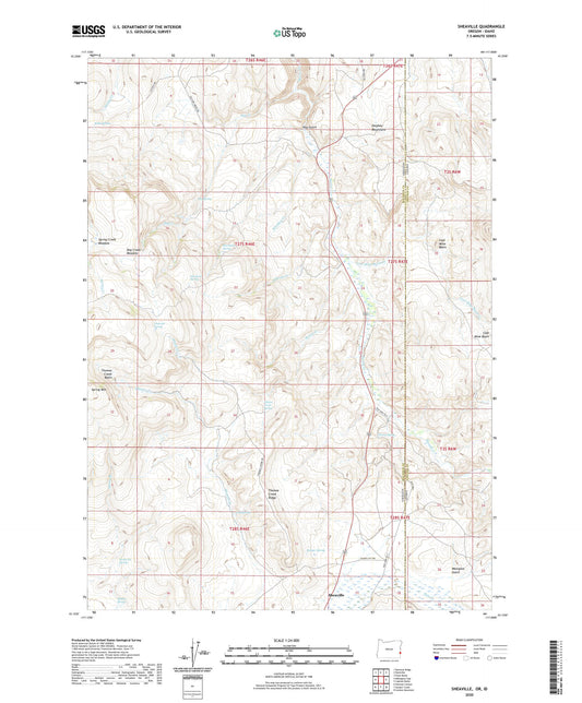 Sheaville Oregon US Topo Map Image