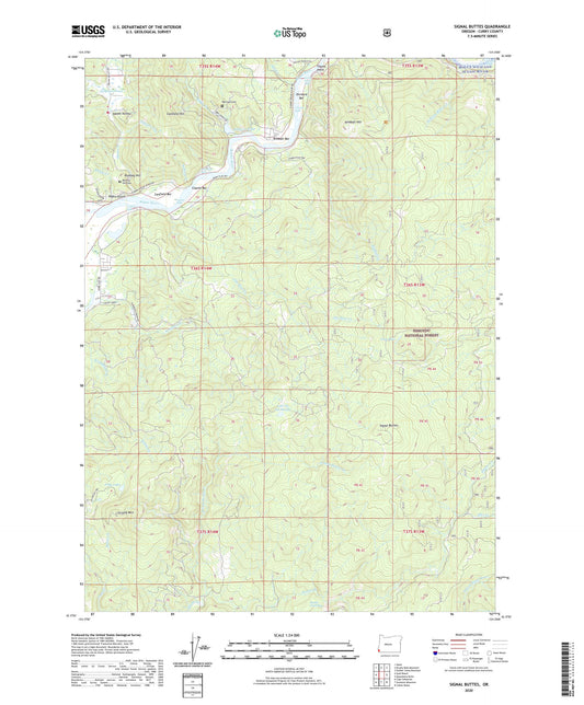 Signal Buttes Oregon US Topo Map Image