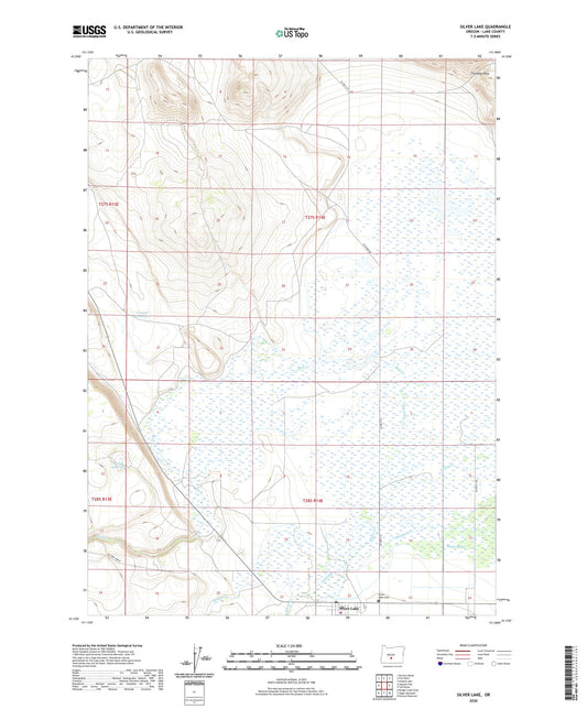Silver Lake Oregon US Topo Map Image