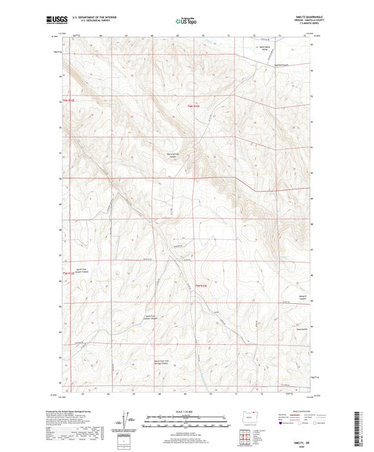 Smeltz Oregon US Topo Map Image