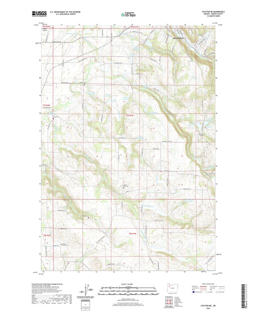 Stayton NE Oregon US Topo Map Image