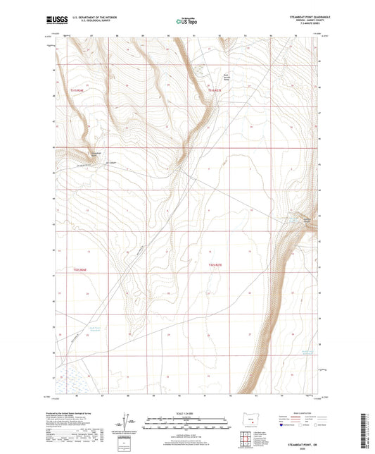 Steamboat Point Oregon US Topo Map Image