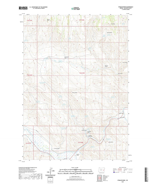 Stemler Ridge Oregon US Topo Map Image