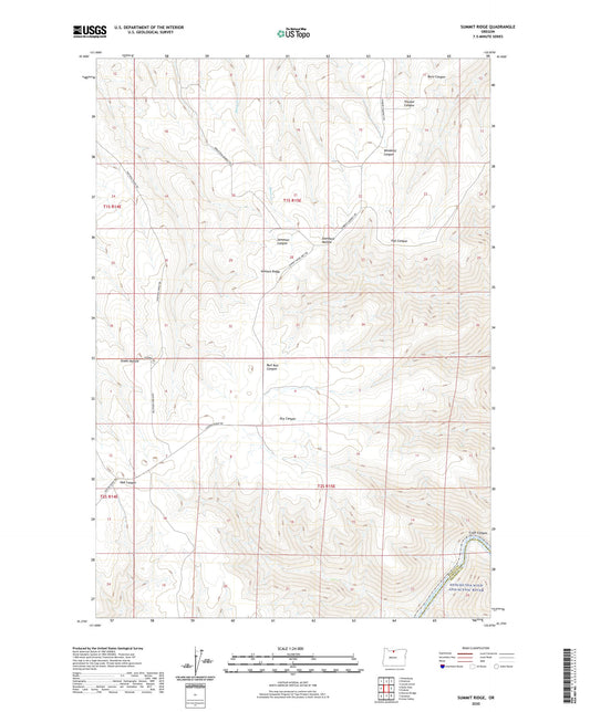 Summit Ridge Oregon US Topo Map Image