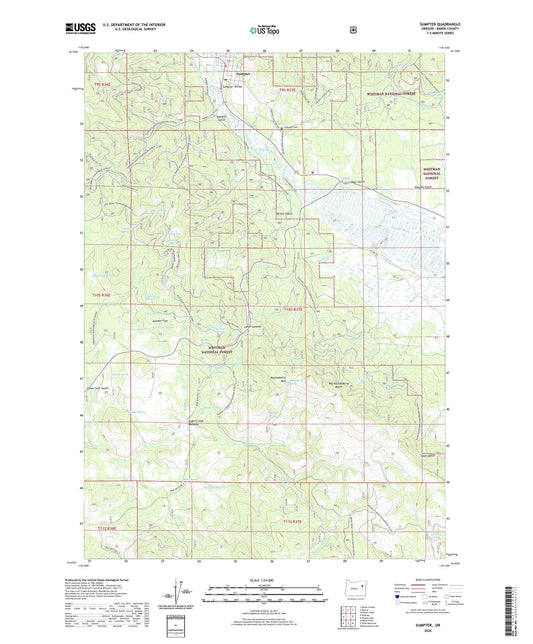 Sumpter Oregon US Topo Map Image