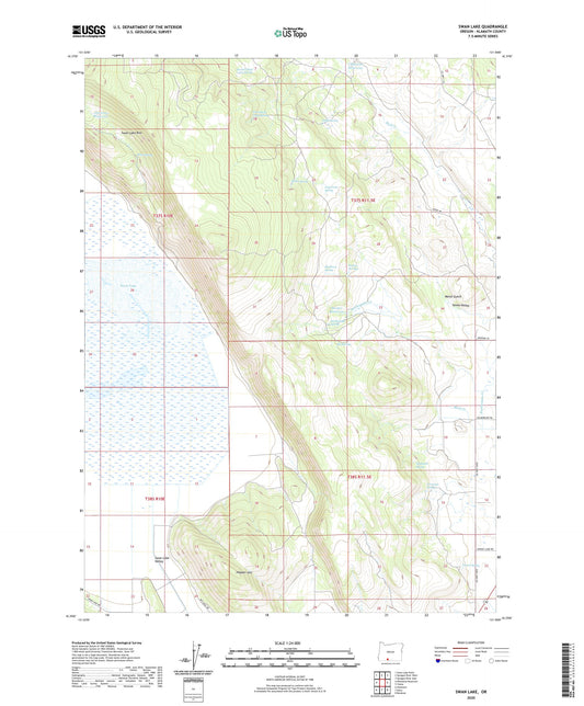 Swan Lake Oregon US Topo Map Image