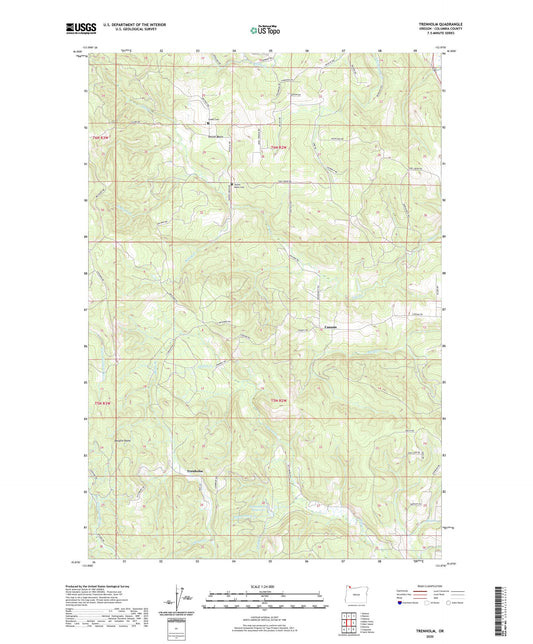 Trenholm Oregon US Topo Map Image