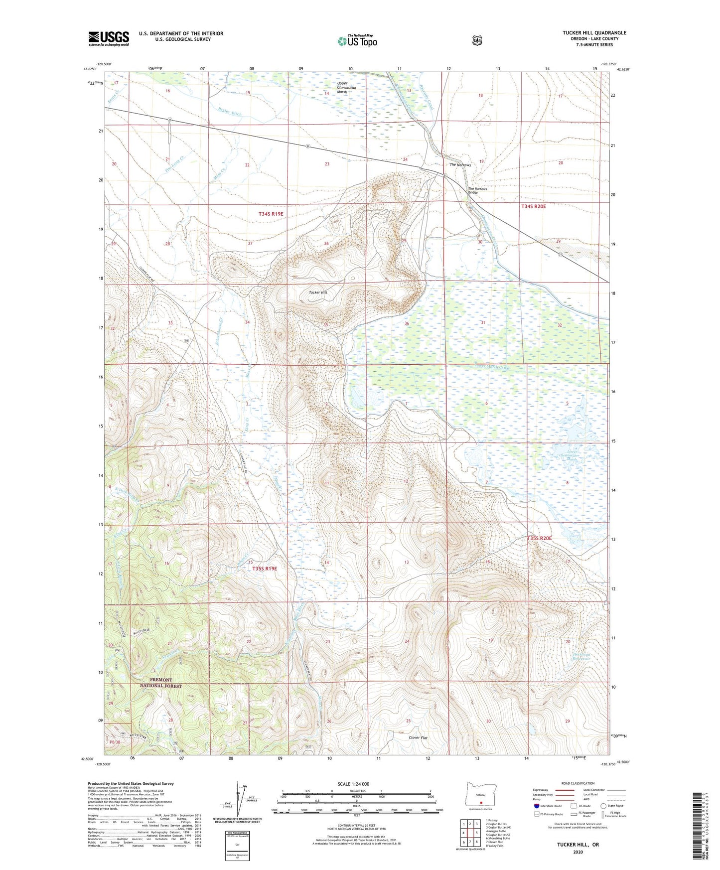 Tucker Hill Oregon US Topo Map Image