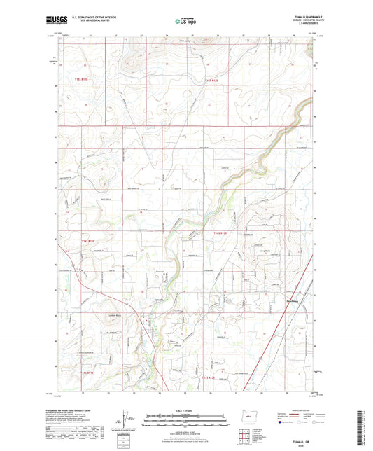 Tumalo Oregon US Topo Map Image