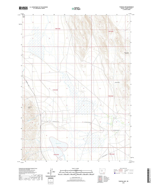 Tumtum Lake Oregon US Topo Map Image