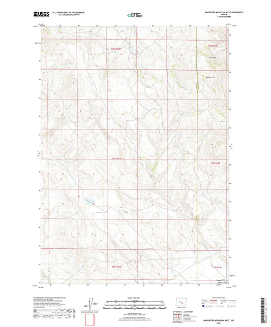 Wagontire Mountain West Oregon US Topo Map Image