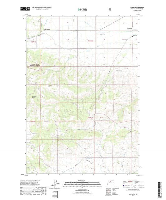 Wapinitia Oregon US Topo Map Image