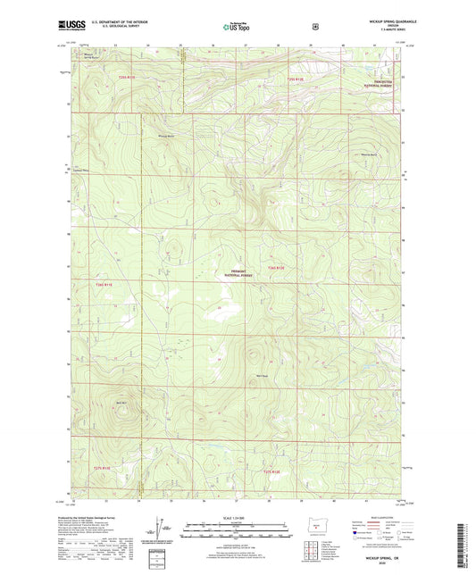 Wickiup Spring Oregon US Topo Map Image