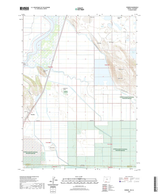 Worden Oregon US Topo Map Image