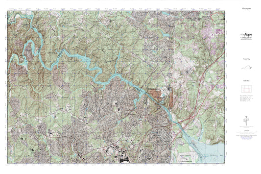 Occoquan MyTopo Explorer Series Map Image