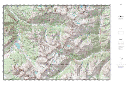 Ophir MyTopo Explorer Series Map Image