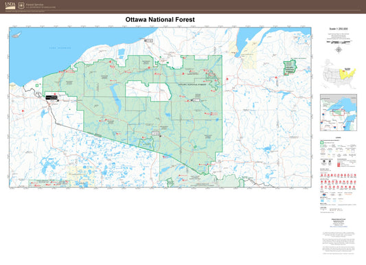 Ottawa National Forest Map