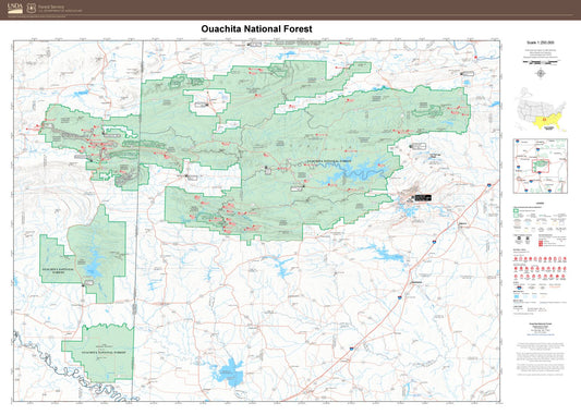 Ouachita National Forest Map