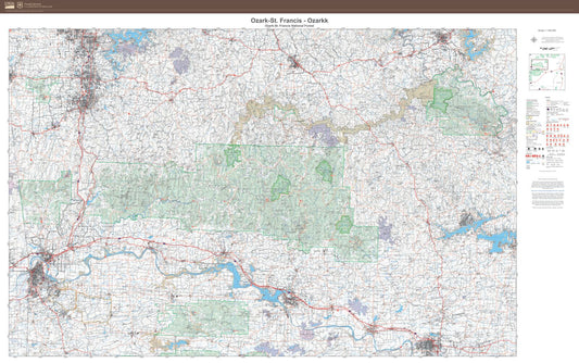 Ozark-St Francis National Forest Ozark Map