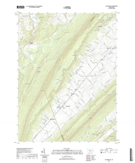 Allensville Pennsylvania US Topo Map Image