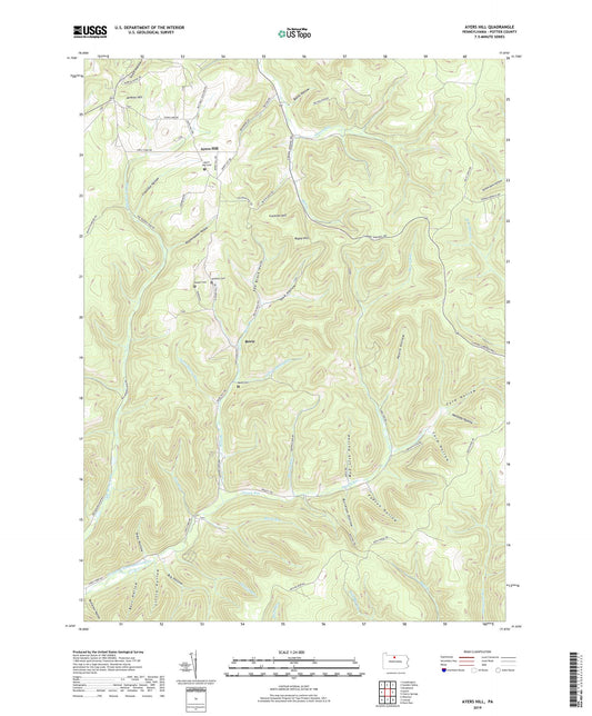 Ayers Hill Pennsylvania US Topo Map Image