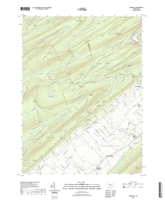 Barrville Pennsylvania US Topo Map Image