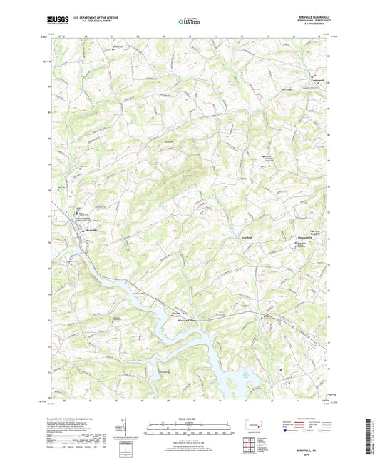 Bernville Pennsylvania US Topo Map Image