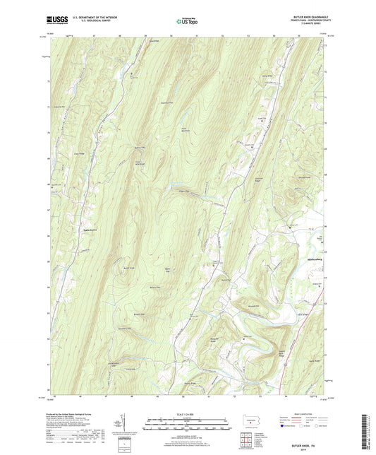 Butler Knob Pennsylvania US Topo Map Image