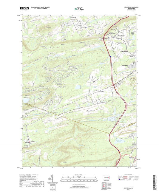 Conyngham Pennsylvania US Topo Map Image