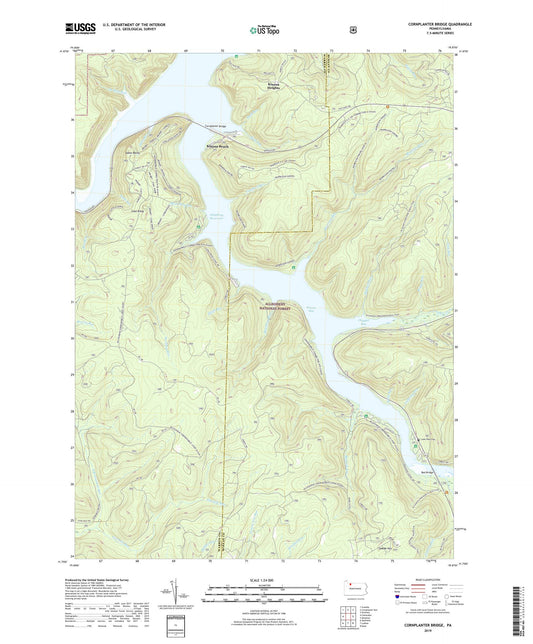 Cornplanter Bridge Pennsylvania US Topo Map Image
