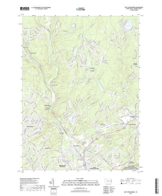 East Stroudsburg Pennsylvania US Topo Map Image