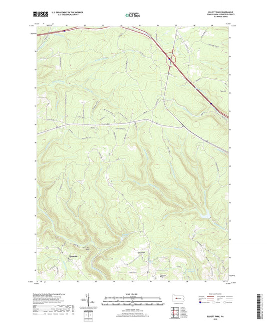 Elliott Park Pennsylvania US Topo Map Image