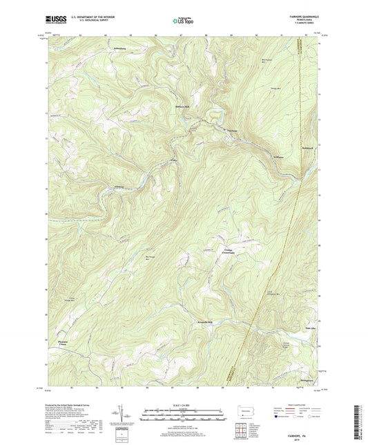 Fairhope Pennsylvania US Topo Map Image