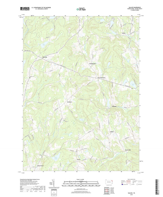 Galilee Pennsylvania US Topo Map Image