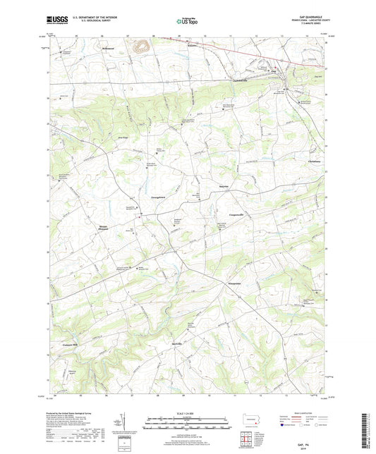 Gap Pennsylvania US Topo Map Image