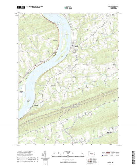 Halifax Pennsylvania US Topo Map Image