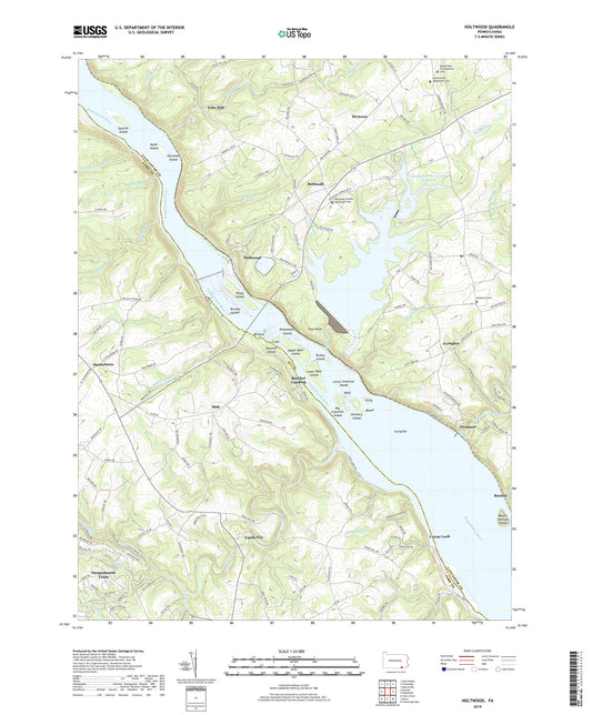 Holtwood Pennsylvania US Topo Map Image