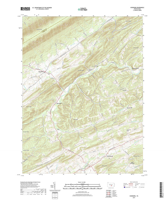Ickesburg Pennsylvania US Topo Map Image