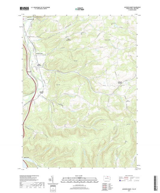 Jackson Summit Pennsylvania US Topo Map Image