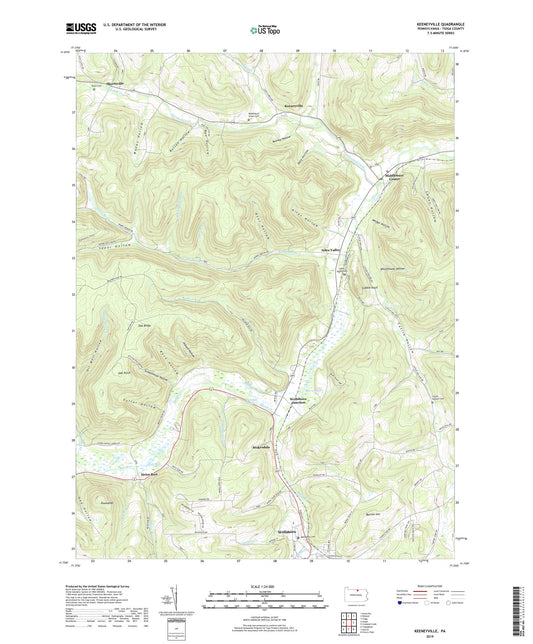 Keeneyville Pennsylvania US Topo Map Image