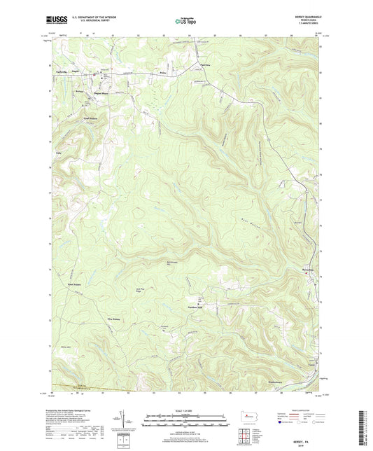 Kersey Pennsylvania US Topo Map Image