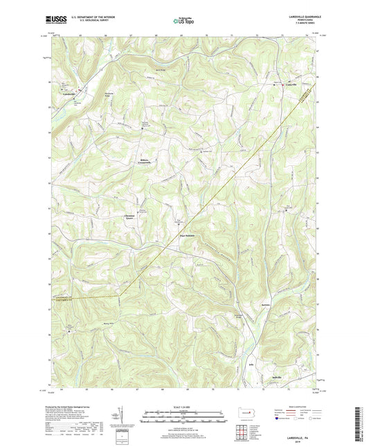 Lairdsville Pennsylvania US Topo Map Image